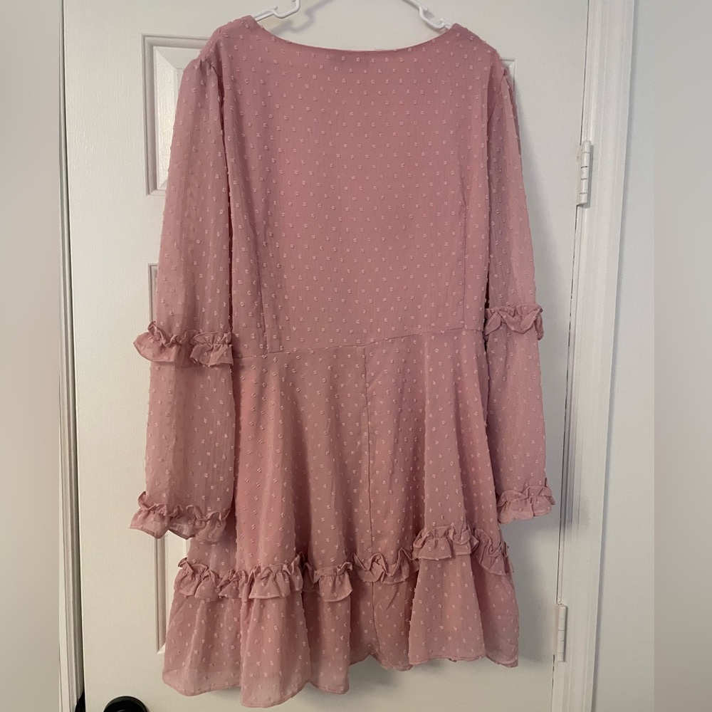 Pink Ruffle Dress - Picture 4 of 8
